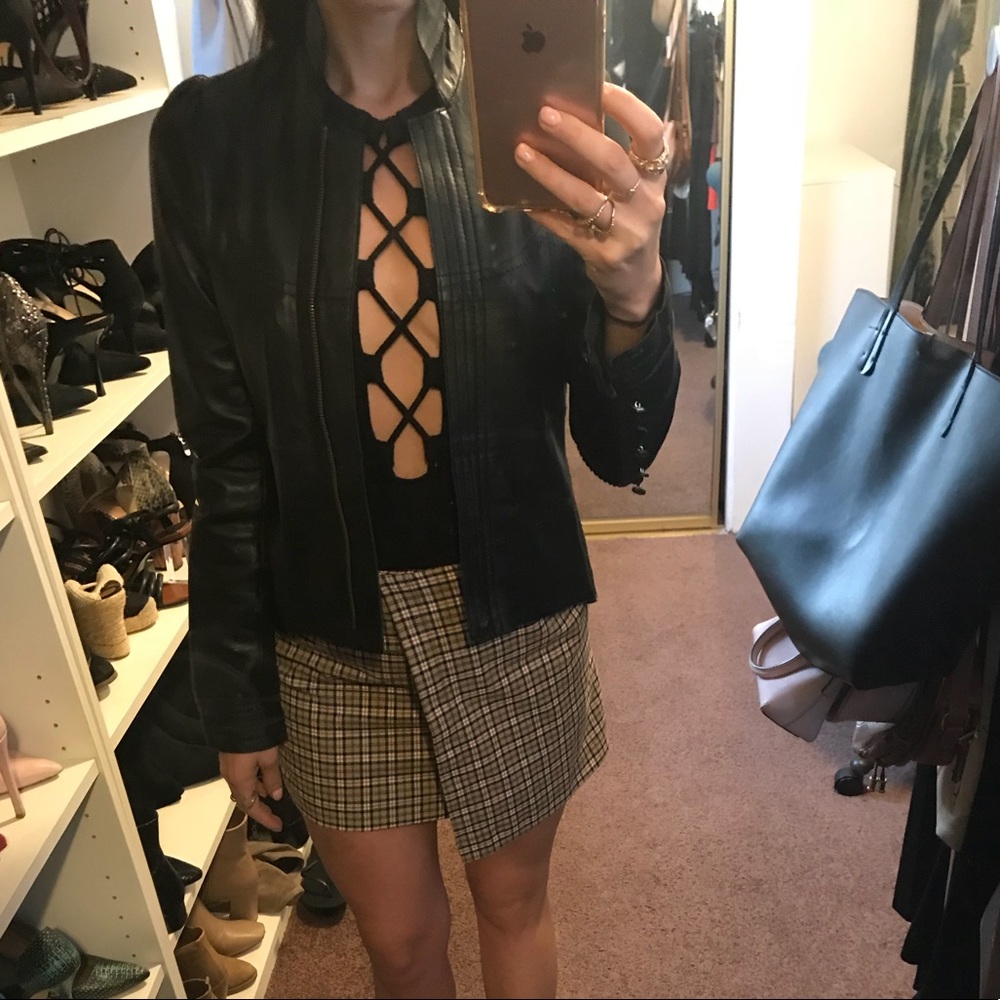 Ya-Ya Black Leather Jacket